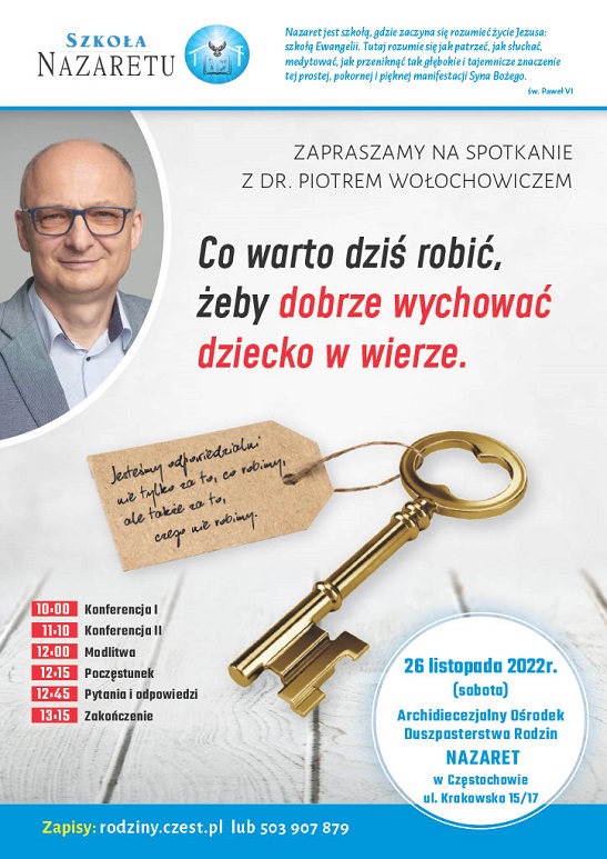 plakat Szkola Nazaretu 26 11 2022